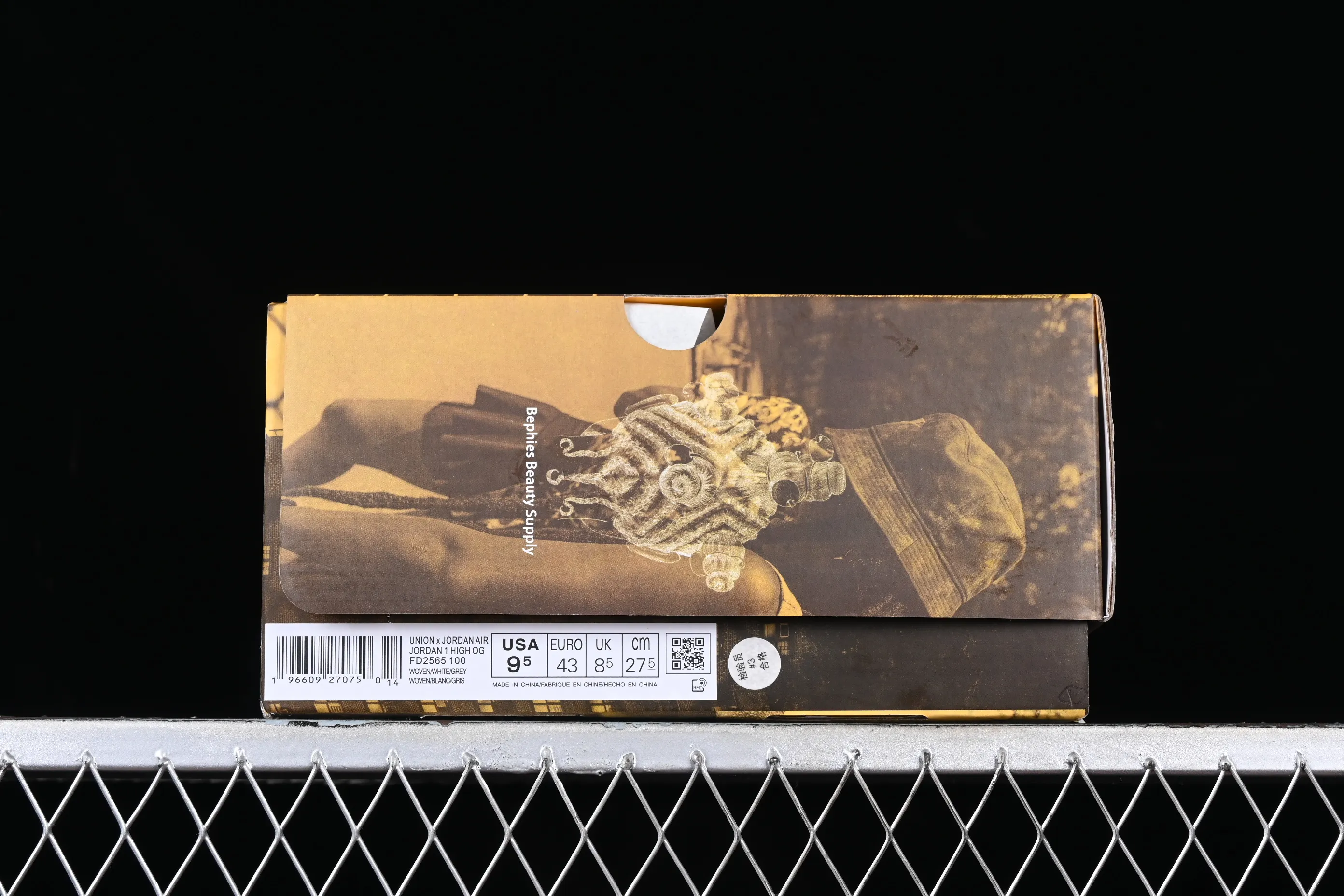 All categories Air Jordan Jordan series basketball shoes Air Jordan 1 High foreign trade version Union x Air Jordan 1 High OG "Woven" AJ1 Joe 1 joint model woven high-top basketball shoes FD2565-100
